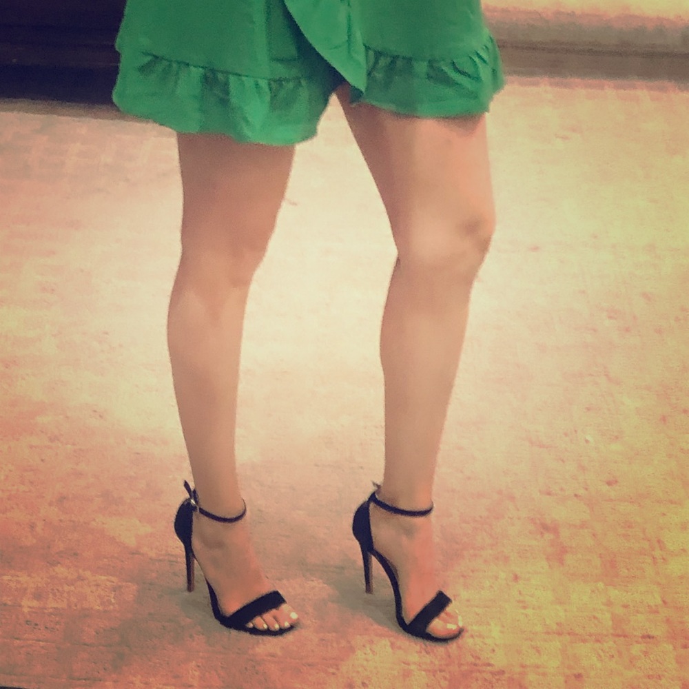 Top shop suede ankle strap shoe 37